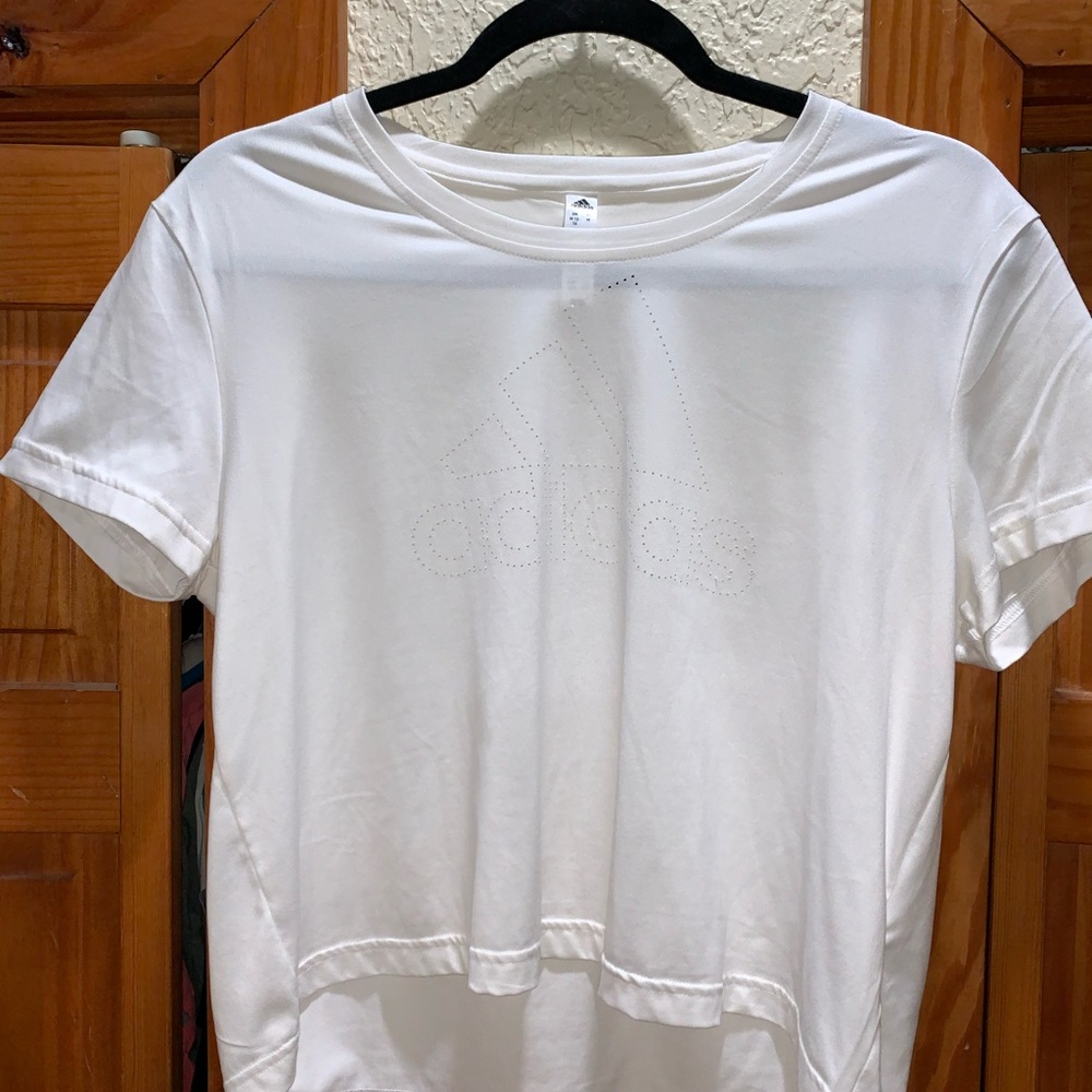 Adidas White Crop